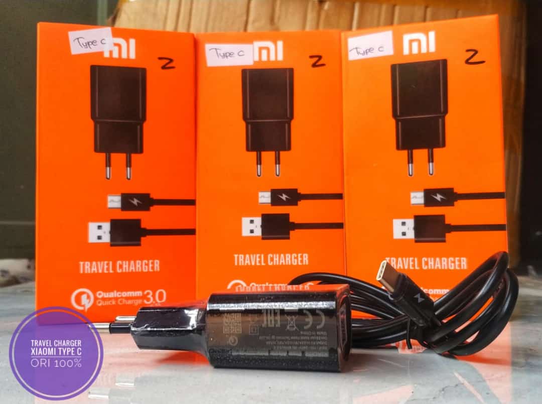 TRAVEL CHARGER XIAOMI TYPE C ORI 100% (Z) 